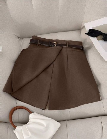 Fustă Pantalon Shein, maro