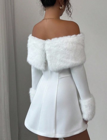 Rochie mini Shein, alb