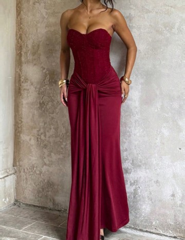 Rochie maxi Shein, vișiniu