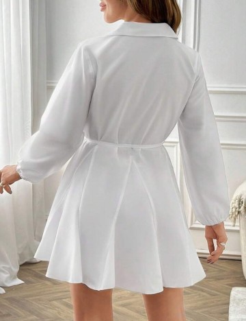 Rochie mini Shein Curve+, alb