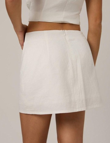 Fustă mini Shein Forever 21, alb