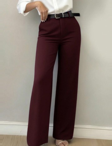 Pantaloni Shein, vișiniu