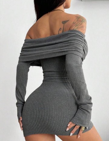 Rochie mini Shein, gri