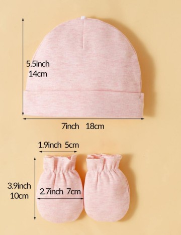 Set căciuli și mănuși Shein, mix culori