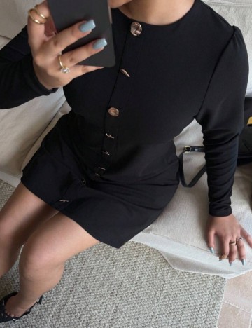 Rochie mini Shein Curve+, negru