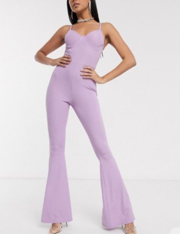 Salopetă lungă ASOS, mov