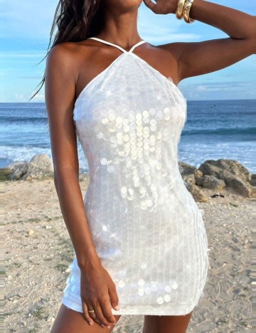 Rochie mini Shein, alb