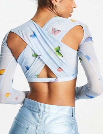 Top OW Intimates, albastru