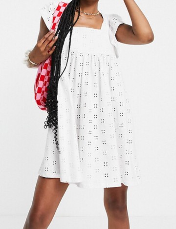 Rochie mini ASOS, alb