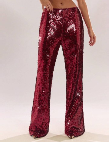 Pantaloni Shein, vișiniu