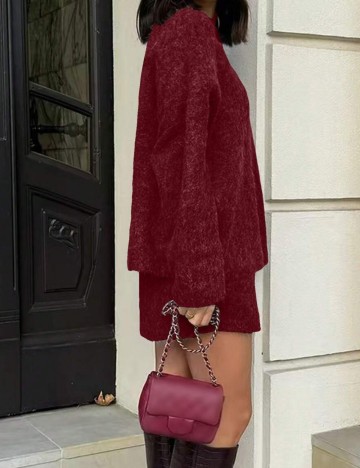 Compleu Shein, vișiniu