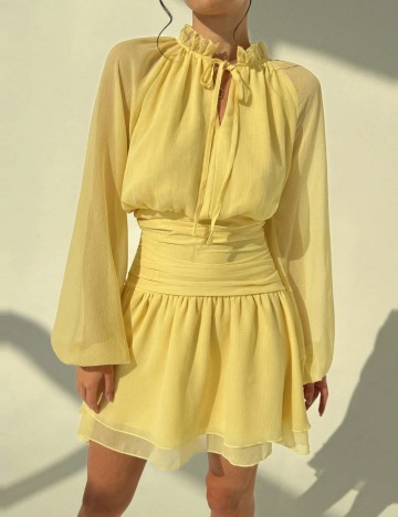 Rochie mini Shein, galben