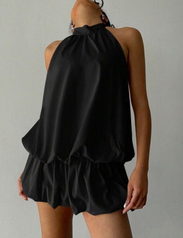 Rochie tip salopetă Shein, negru