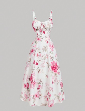 Rochie midi Shein, mix culori