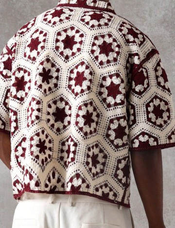 Cămașă cu m&acirc;necă scurtă Shein SUMWON, mix culori