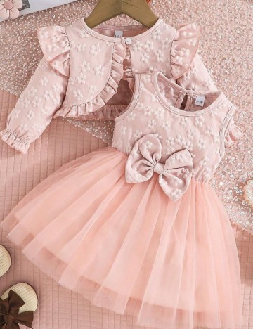 Set Rochie și Cardigan Shein, roz