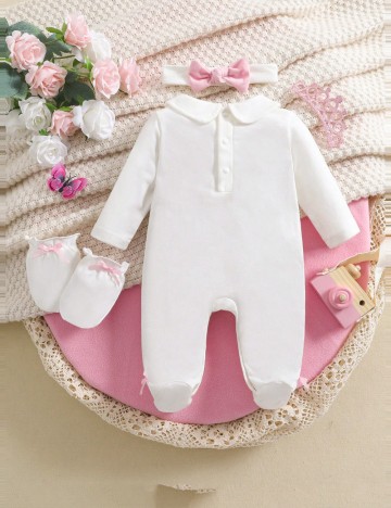 Body baby Shein, alb