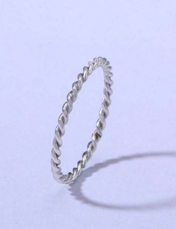 Inel Shein, argintiu