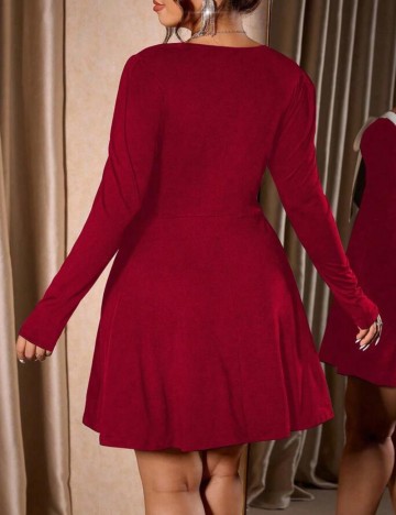Rochie midi Shein Curve+, roșu