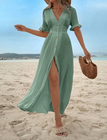 Rochie de plajă Shein, verde