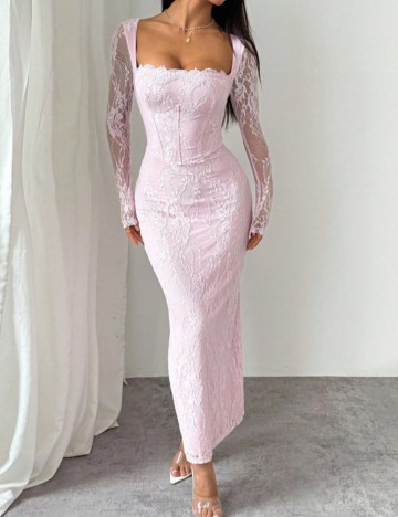 Rochie midi Shein, roz