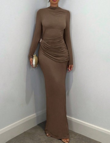 Rochie maxi Shein, maro