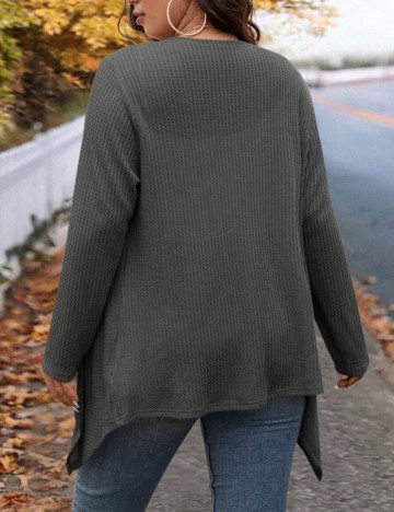 Cardigan Shein Curve+, gri