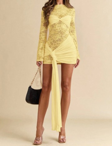 Rochie mini Shein, galben