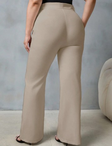 Pantaloni Shein Curve+, bej