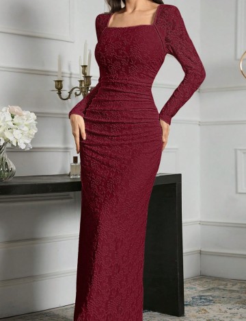 Rochie maxi Shein, vișiniu