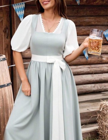 Rochie midi Shein, mix culori