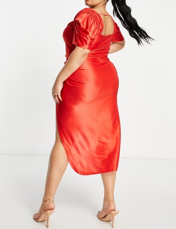 Rochie midi ASOS, roșu