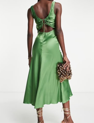 Rochie midi ASOS, verde