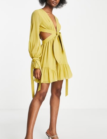 Rochie mini ASOS, galben