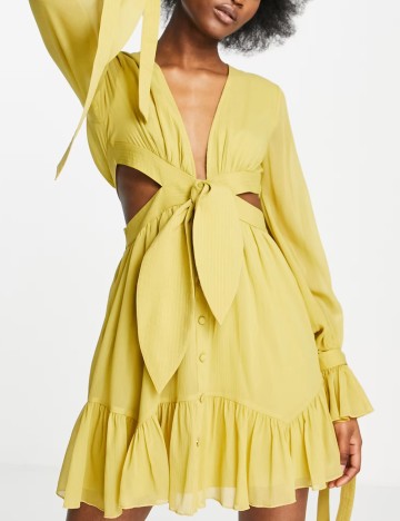 Rochie mini ASOS, galben