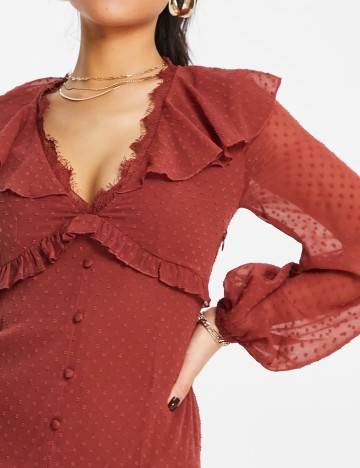 Rochie mini ASOS, cărămiziu