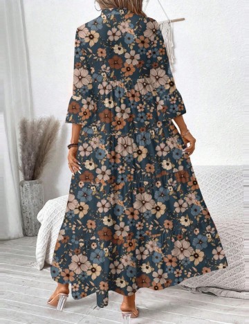 Rochie midi Shein, mix culori