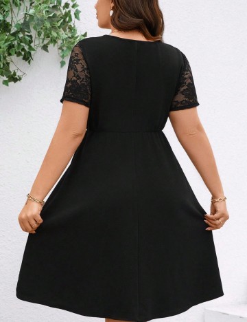 Rochie mini Shein Curve+, negru