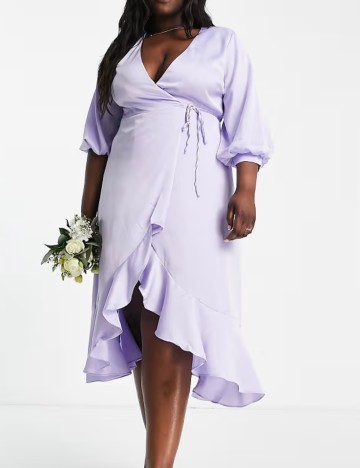 Rochie midi Liquorish, mov