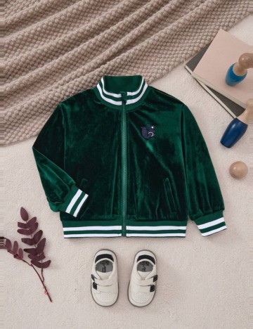 Hanorac Cu Fermoar Shein, verde