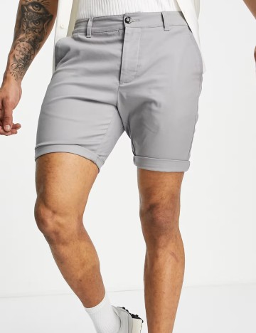 Pantaloni scurți ASOS, gri