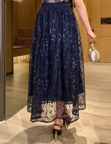 Fustă maxi Shein, albastru