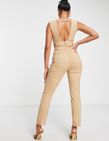 Salopetă lungă ASOS, bej