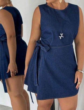 Rochie de blugi Shein Curve+, albastru