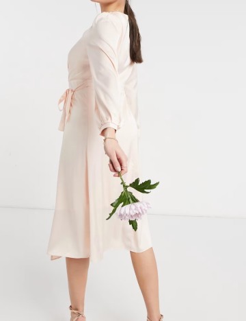 Rochie midi ASOS, roz