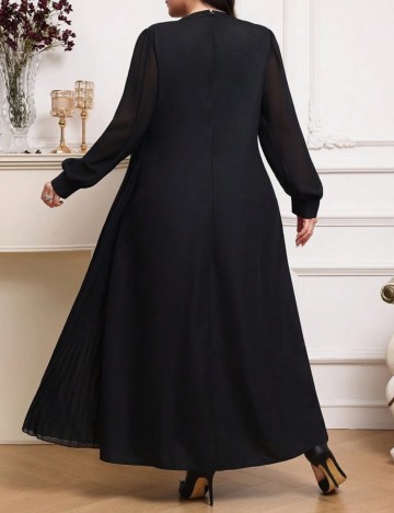 Rochie maxi Shein Curve+, negru