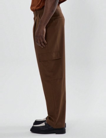 Pantaloni Shein MUSERO, maro