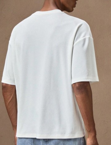 Tricou Shein Anewsta, alb