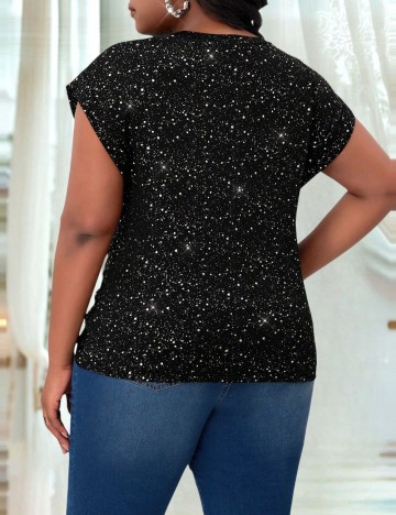 Tricou Shein Curve+, negru