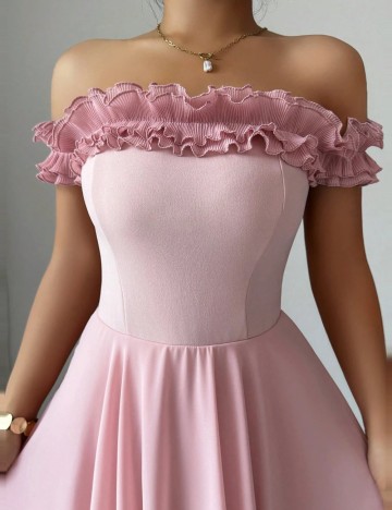 Rochie maxi Shein, roz